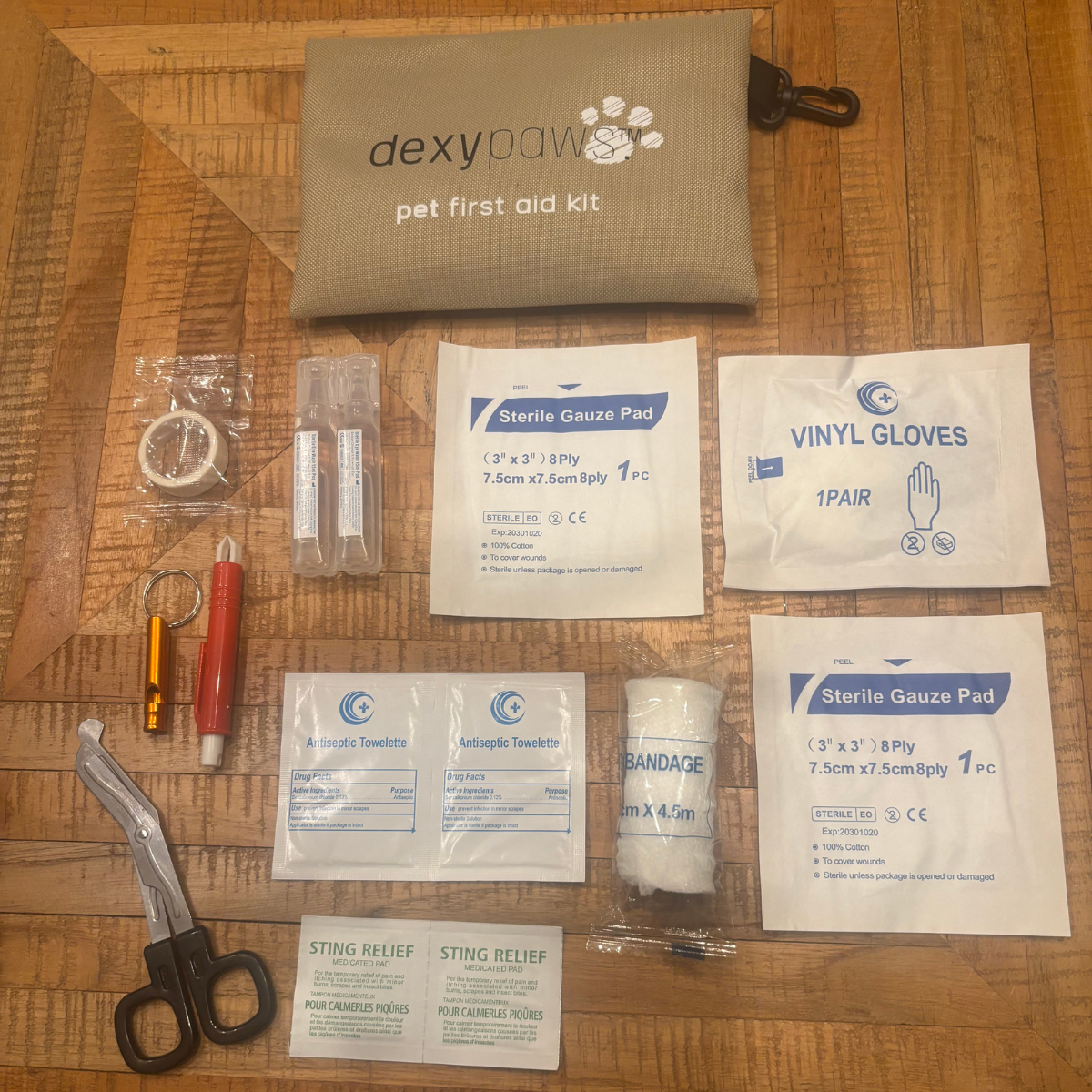 dexypaw pet first aid kid (Coming Soon)